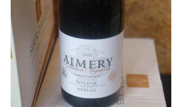 18 flessen rode wijn Aimery